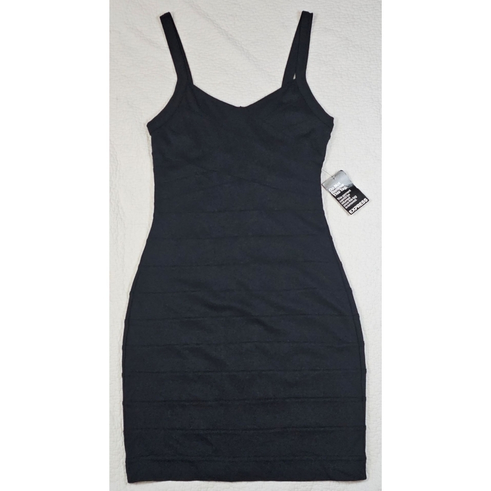 NWT Express Black Bodycon Bandage Dress